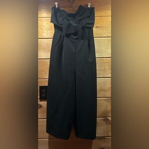 Women’s Black Strapless Wide Leg Jumper 10